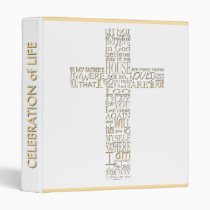 Bible Verses from John 14 Custom Guest Book 11 Binder
