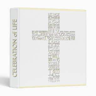Bible Verses from John 14 Custom Guest Book 12 Binder