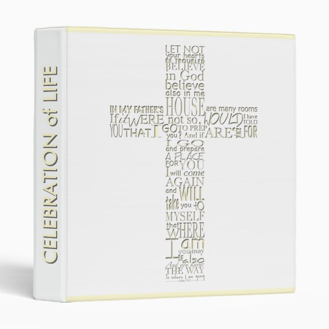 Bible Verses from John 14 Custom Guest Book 12 Binder (Front/Spine)