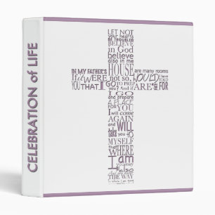 Bible Verses from John 14 Custom Guest Book 5 Binder