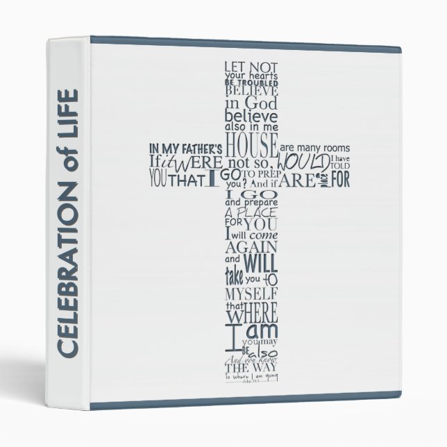 Bible Verses from John 14 - Custom Guest Book 7 Binder (Front/Spine)