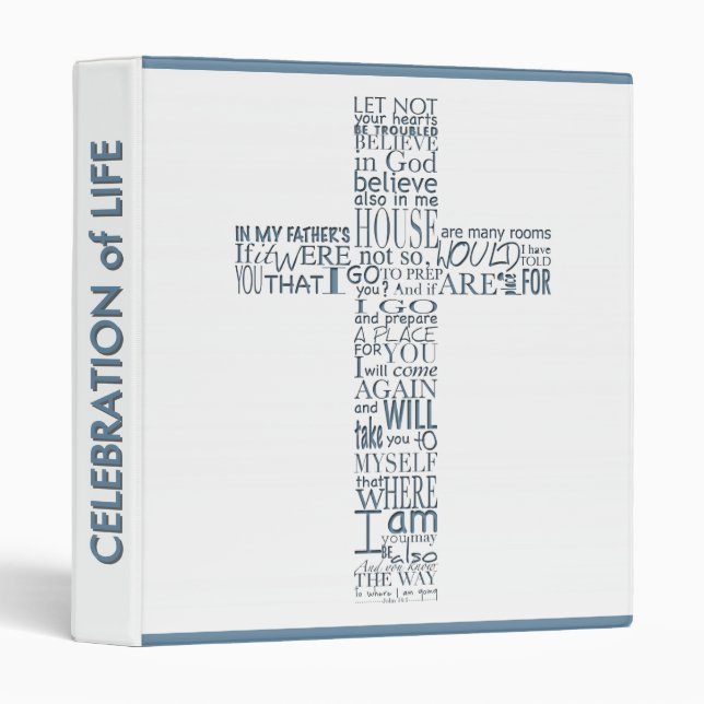 Bible Verses from John 14 Custom Guest Book 8 Binder (Front/Spine)