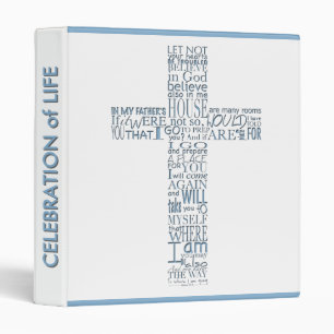 Bible Verses from John 14 Custom Guest Book 9 Binder