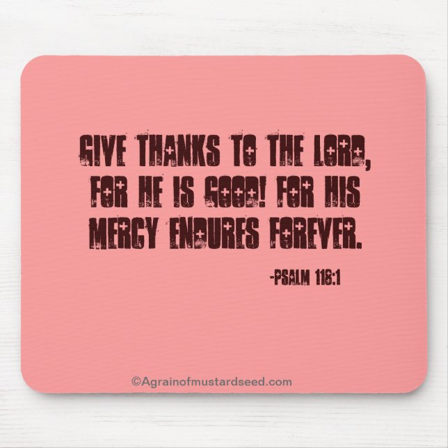 Bible Verses God's Word Mouse Pad (Front)