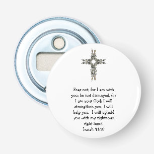 Bible Verses Inspirational Quote Isaiah 41:10 Bottle Opener