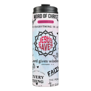 Bible verses thermal tumbler