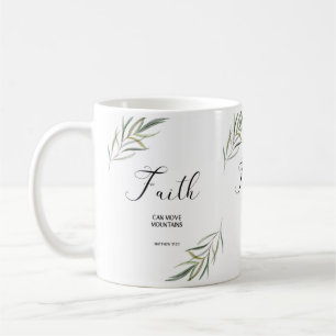 Bible verset Matthew Écriture feuille Café Mug