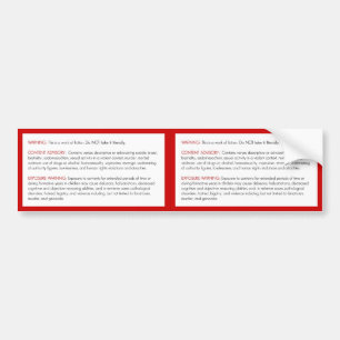 Bible Warning Sticker