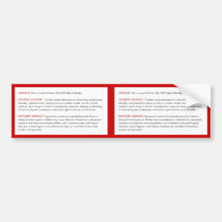 Bible Warning Sticker