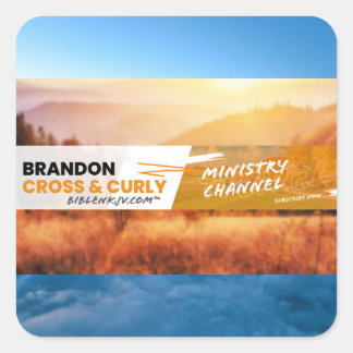 BIBLENKJV.COM™ 🛐 #STICKERS SQUARE STICKER