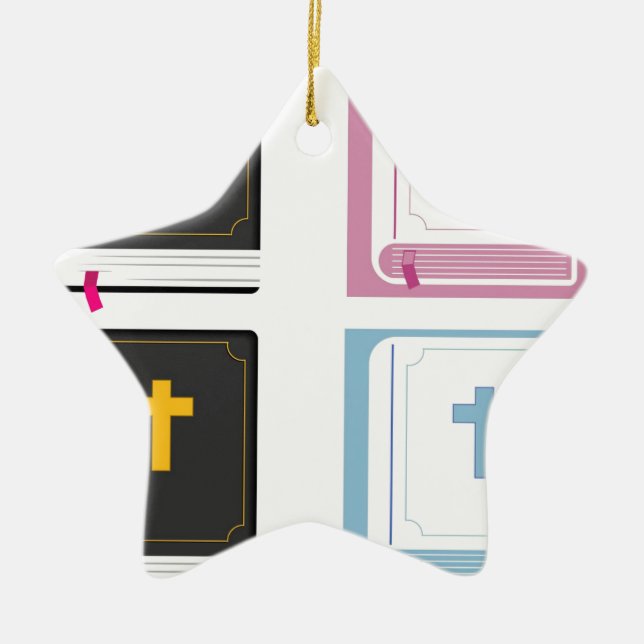bibles ceramic ornament (Front)