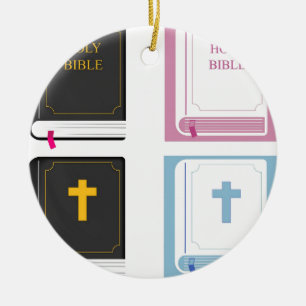 bibles ceramic ornament