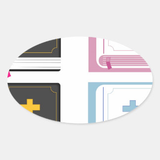 bibles oval sticker