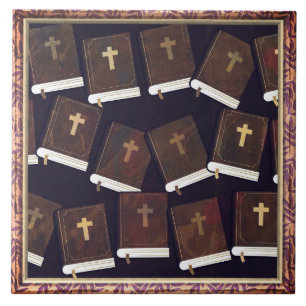Bibles Pattern With Crosses Tile