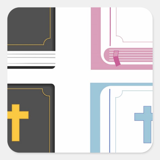 bibles square sticker (Front)