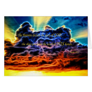 Biblical Electrified Cumulus Clouds Skyscape
