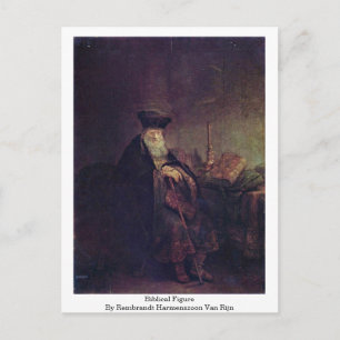 Biblical Figure By Rembrandt Harmenszoon Van Rijn Postcard