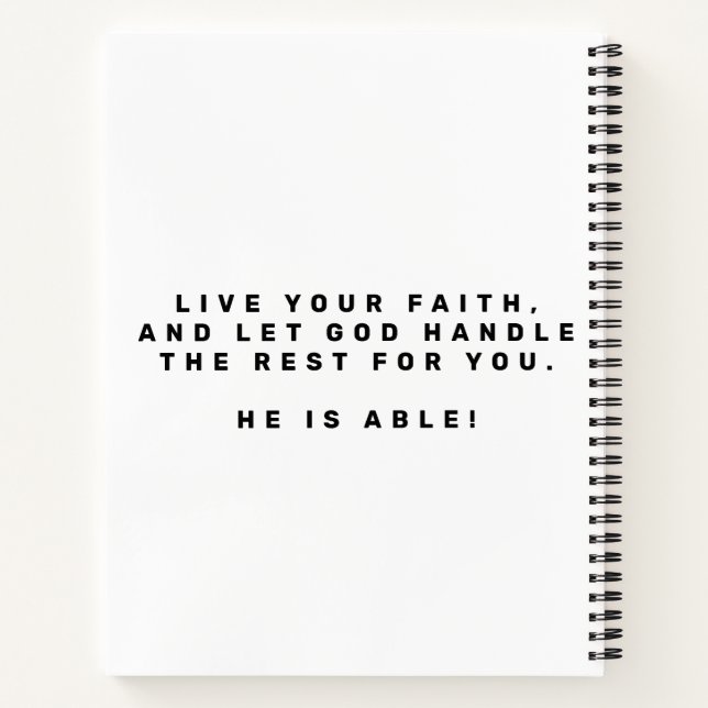 BIBLICAL JOB SPIRAL NOTEBOOK (Back)