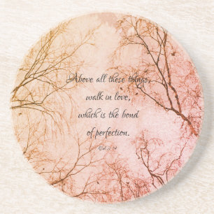 Biblical Love Quote Coaster