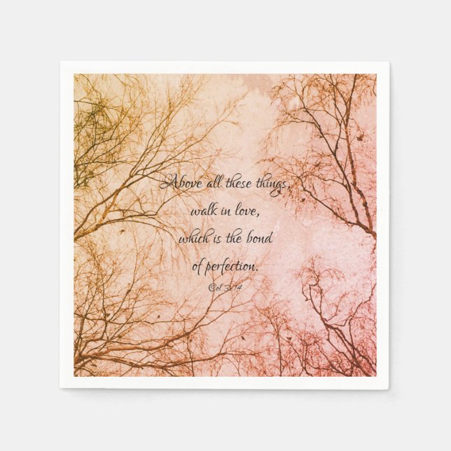 Biblical Love Quote Napkin (Front)