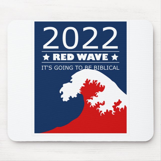 Biblical Midterms 2022 Red Wave Mouse Pad (Front)