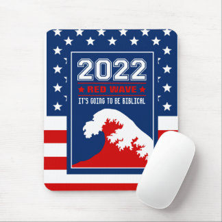 Biblical Midterms 2022 Red Wave Mouse Pad