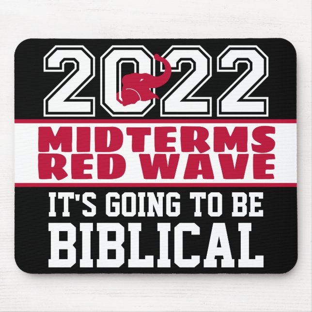 Biblical Midterms 2022 Red Wave Mouse Pad (Front)