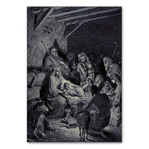 Biblical nativity scene table number