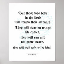 Biblical poster, Christian poster, Isaiah 40:31