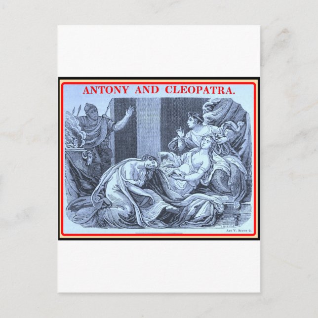 Bibliomania: Shakespeare - Antony and Cleopatra Postcard (Front)