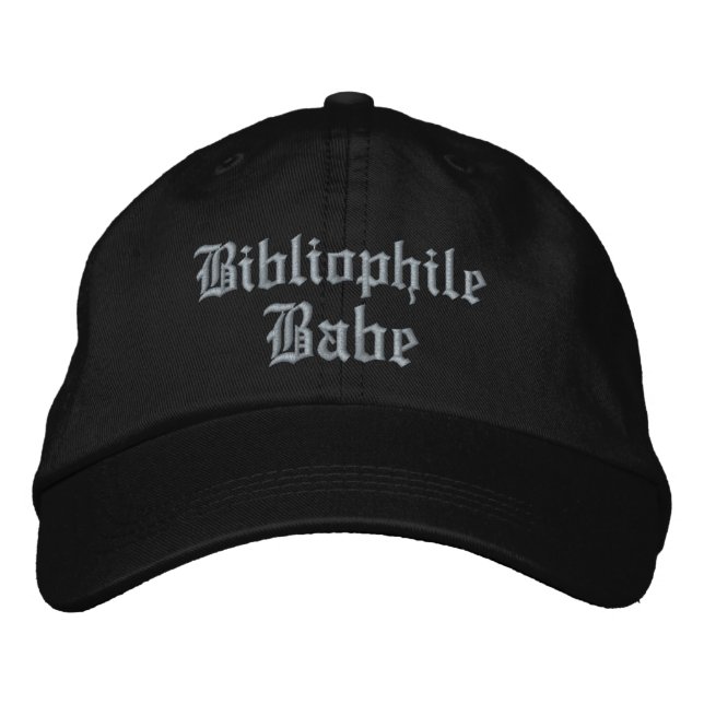 Bibliophile Babe Embroidered Hat (Front)