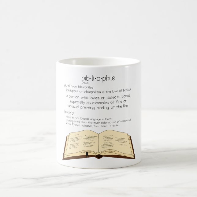 Bibliophile Coffee Mug (Center)