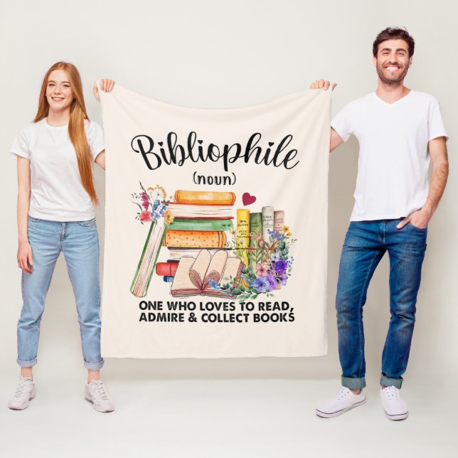 Bibliophile Definition Fleece Blanket (In Situ)