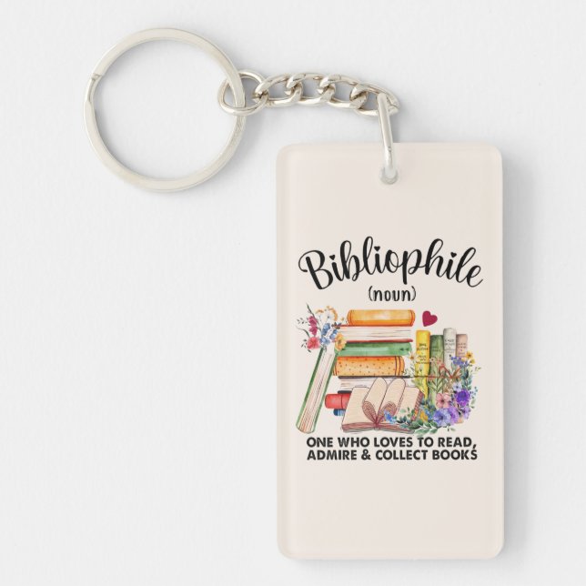 Bibliophile Definition Keychain (Front)