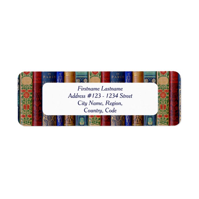 Bibliophile's Address Labels (Art Nouveau) (Front)