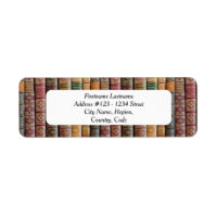 Bibliophile's Address Labels (Old Book Spines)