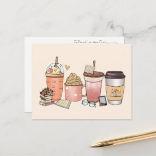 Bibliophiles and Caffeine Enthusiasts Postcard