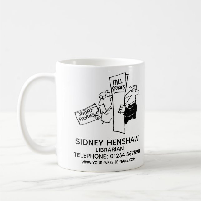Bibliothécaire Promotionnel Café Mug (Gauche)