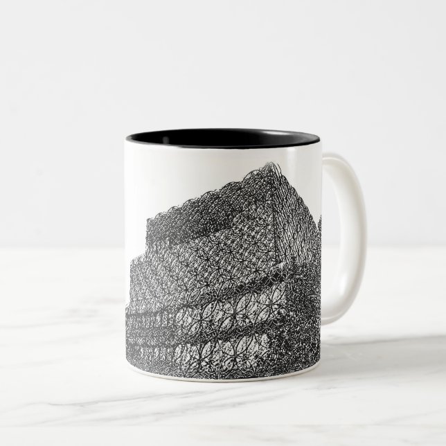 Bibliothèque de Birmingham sur des tasses (Devant droit)