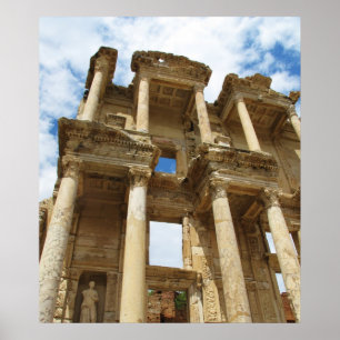 Bibliothèque de Celsus en affiche d'Ephesus