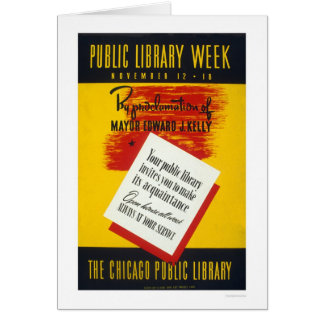 Bibliothèque publique Chicago WPA 1940