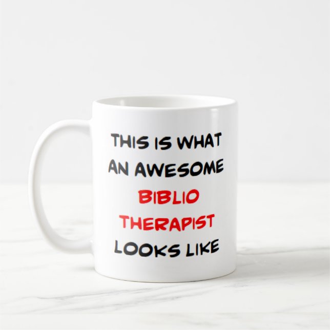 bibliothérapeute, énorme Mug (Gauche)
