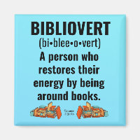 Bibliovert Book Addict Magnet