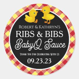 Bibs & Ribs BabyQ Étiquette personnalisé