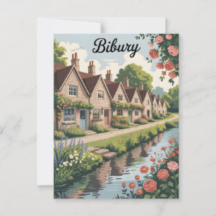 Bibury vintage postcard