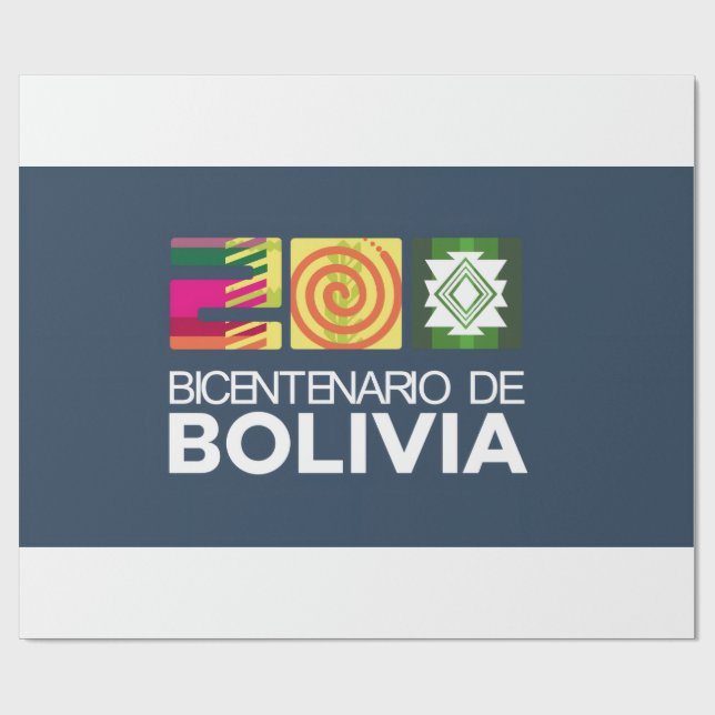 bicentenario Bolivia Wrapping Paper (Flat)