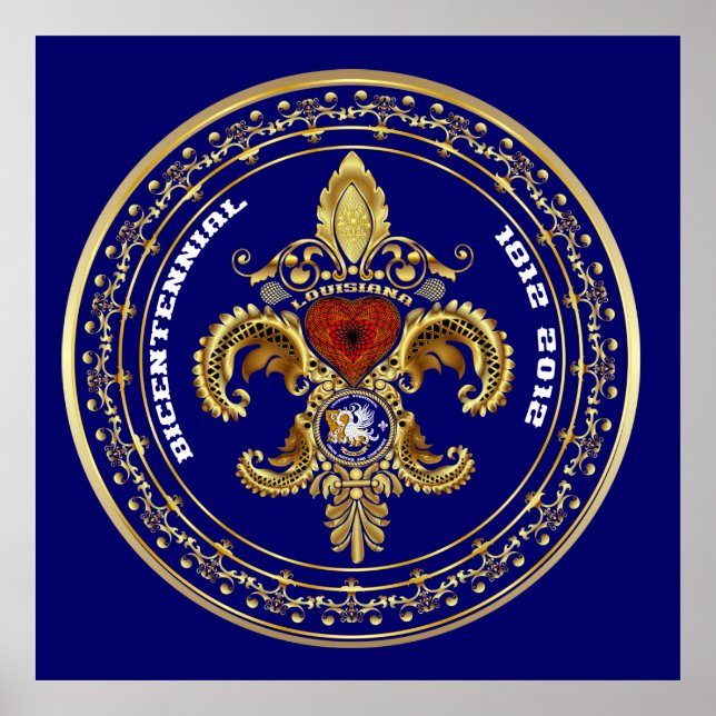Bicentennial Louisiana Poster (Front)