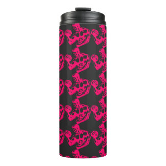 Bicep Curl Minimalist Gym - Purple Fitness Design Thermal Tumbler