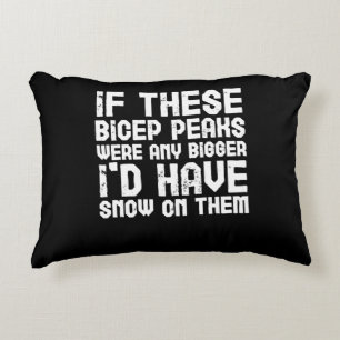 Biceps Fitness Gym Workout Arm Day Accent Pillow