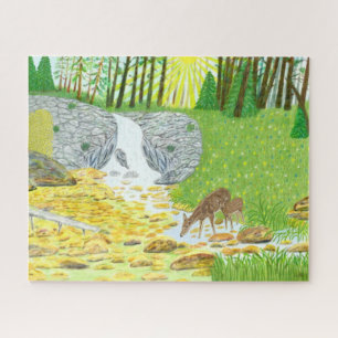 Biche et faon 520 pièces Puzzle